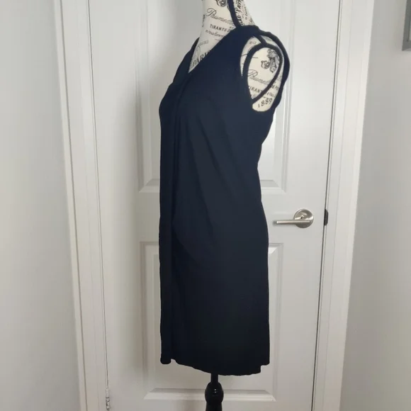 AllSaints Adela Adi Black Sheath Midi Dress – Size US 4 - Picture 3 of 8